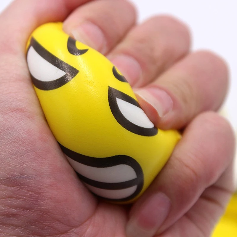 12 Давление выпуск мячик смайлик руки снять Squeeze со смайликами анти игрушка для