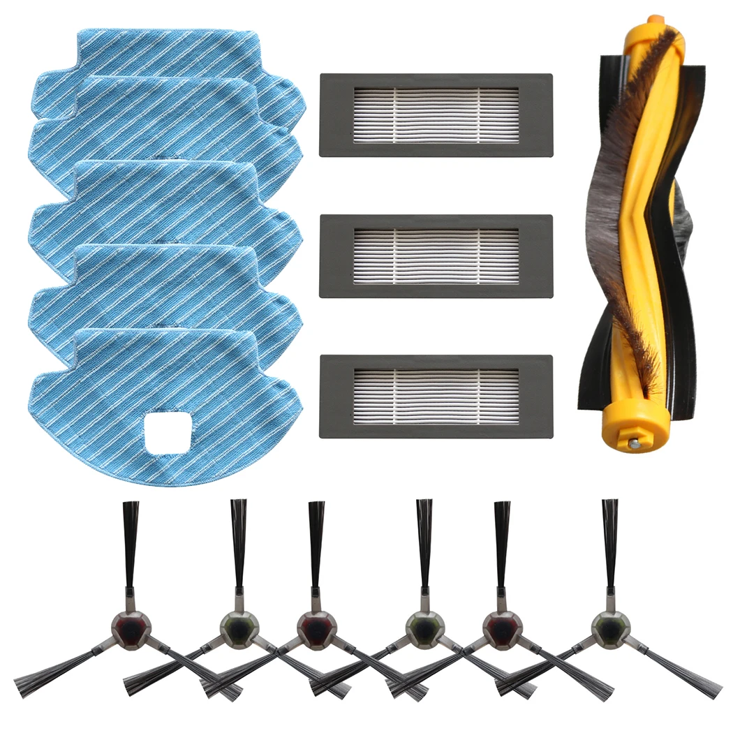 Main Side Brush Filter Kit For Ecovacs Deebot Ozmo 610 Vacuum Cleaner Parts Household Cleaning Accessories