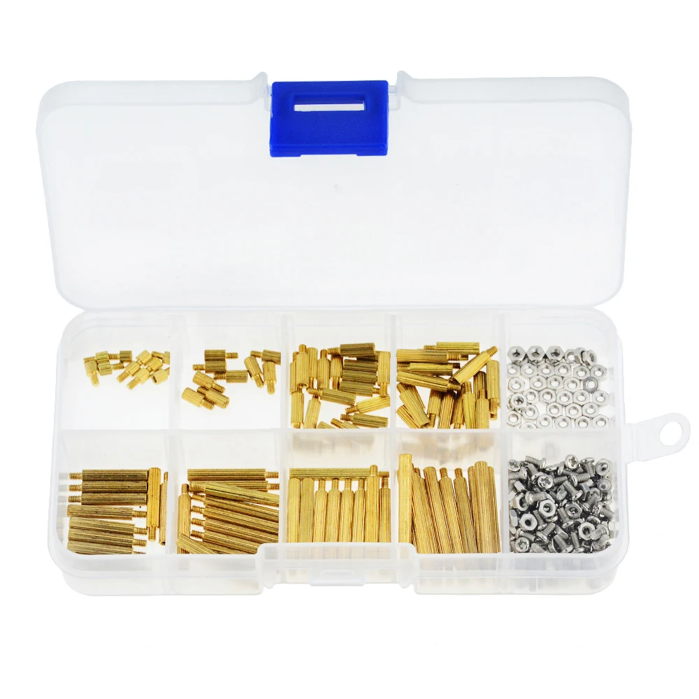 270 шт./кор. M2 латунные болты с шестигранной противостояние гайка интервал