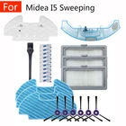 Запасные части для пылесоса Midea i5i5i9, Сменные аксессуары для подметания глаз, боковая щетка, фильтр, тряпка, вешалка, резервуар для воды