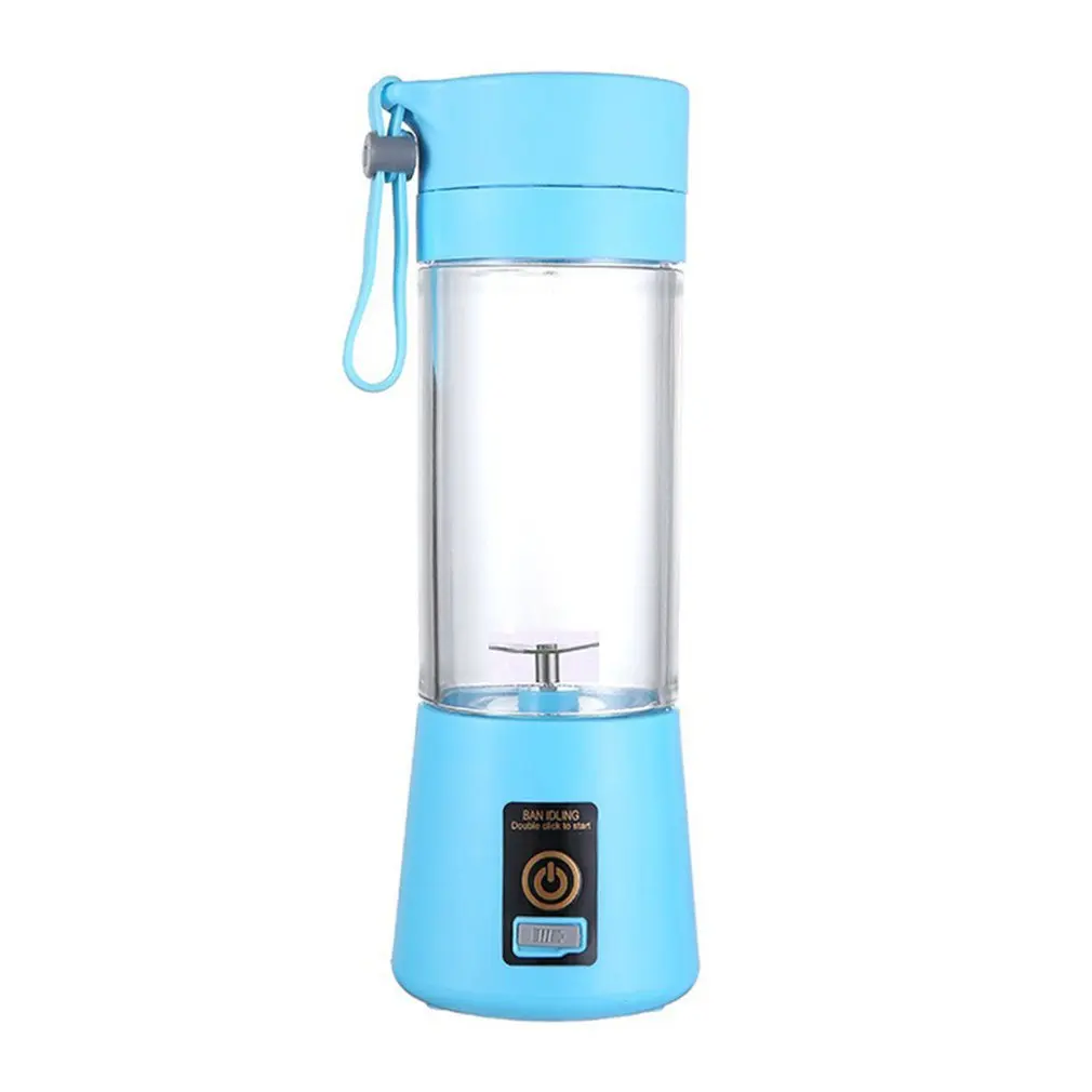 

Portable Blender USB Mixer Two Blades Electric Juicer Machine Smoothie Blender Mini Food Processor Personal Lemon Squeezer