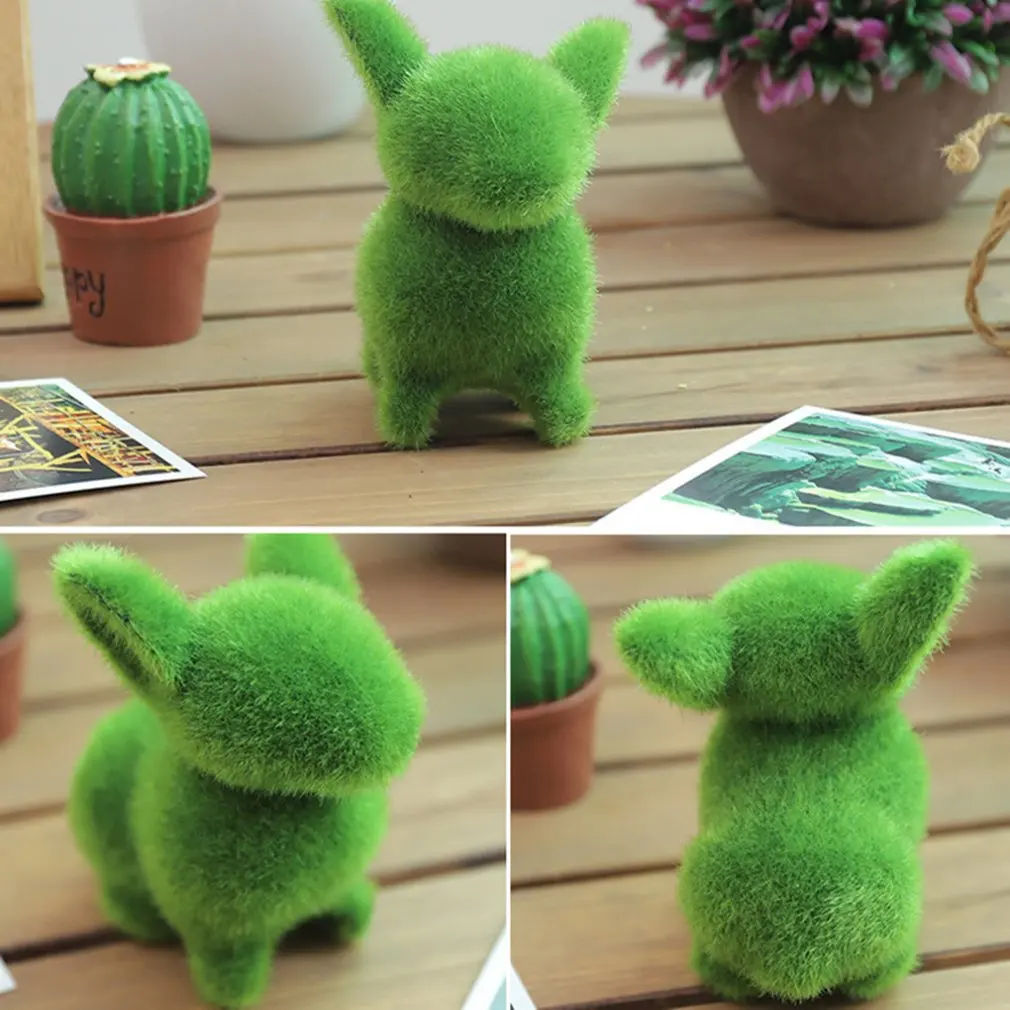 

Easter Home Decoration Gifts DIY Creative Flocking Rabbit Decoration Crafts Creative Rabbit Ornaments