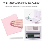 Портативная Складная Сушилка для ногтей мощностью 54 Вт, 18 светодиодный, УФ-лампа, кабель Micro USB, инструменты для домашнего использования, дизайн ногтей, розовый, белый, черный