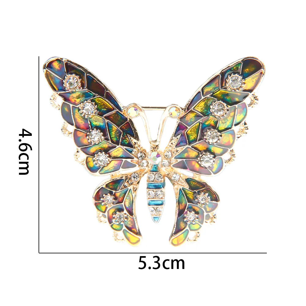 Кристальная булавка-брошь для женщин брошь-бабочка и брошь-стрекоза, ювелирные изделия модной свадебной вечеринки бижутерия, лучший подарок.