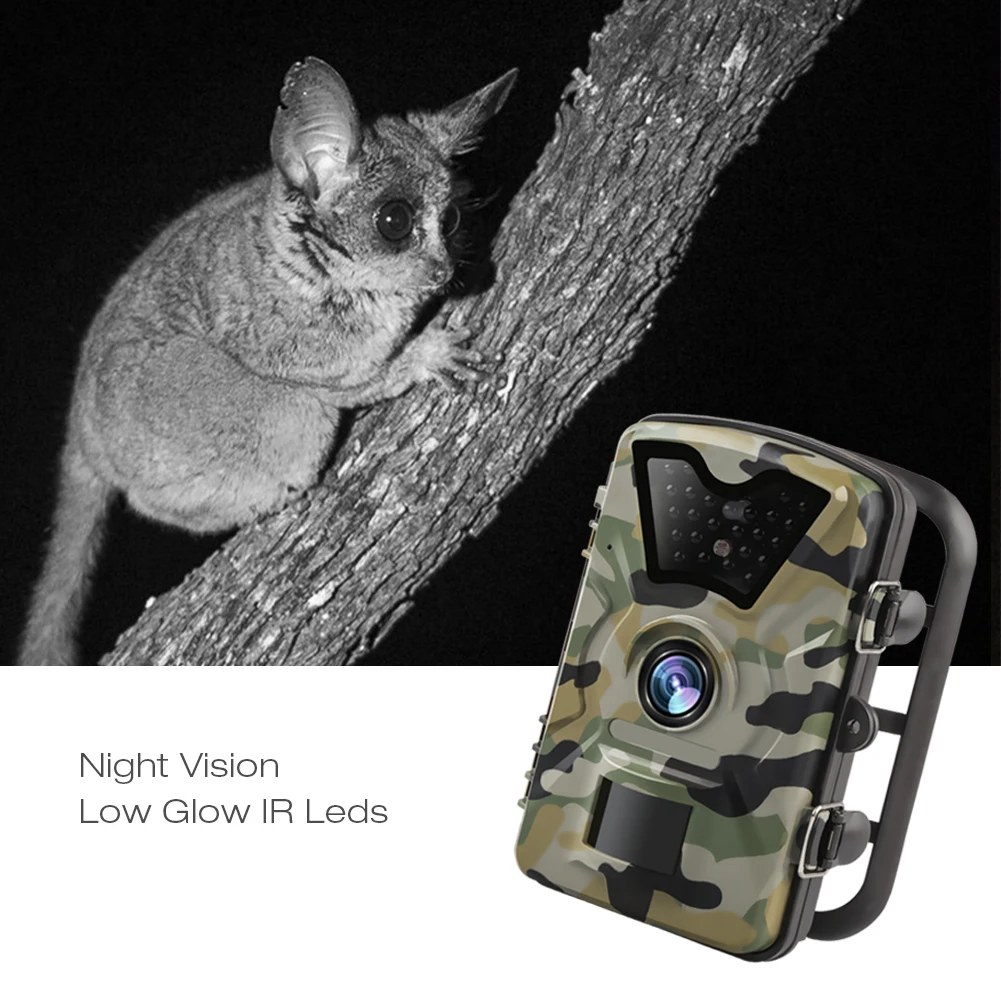AKASO Trail игровая камера 14MP 1080P ночное видение дикая природа Охота Скаутинг Cam IP66 водонепроницаемый 120 ° угол Дикая камера Экшн-камера