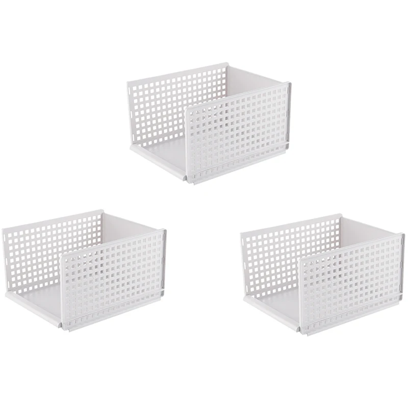 

Multipurpose Detachable Wardrobe Organizer Drawer Storage Basket Stackable Racks