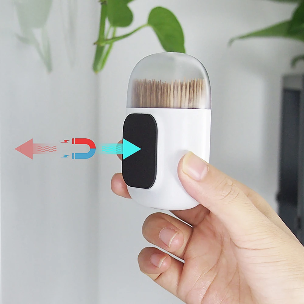 Magnetic Holder For Toothpicks Portable Container Toothpick Box Refrigerator Oven Microwave Practical Dispenser | Дом и сад