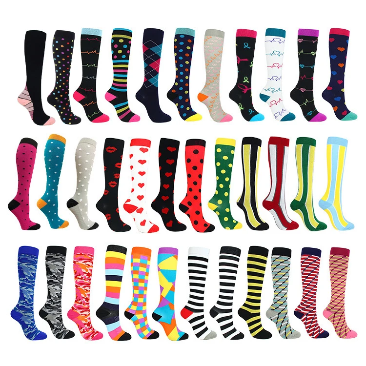 

Носки компрессионные унисекс, нейлоновые высокие спортивные для бега, для мужчин и женщин