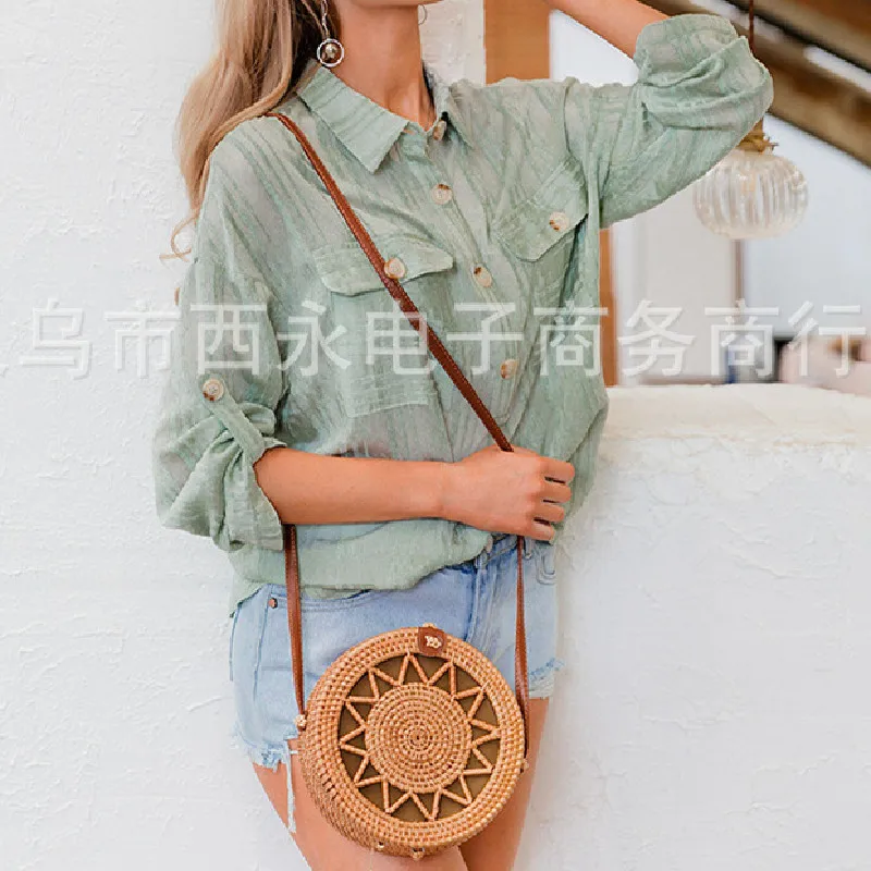 

Spring New Arrival Casual Women Shirts Korean Style Elegant Single Breasted Long Sleeves Shirts