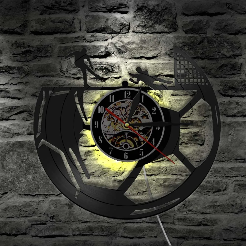 Висячие Часы для футбола спортивные тематические часы декоративные винтажные