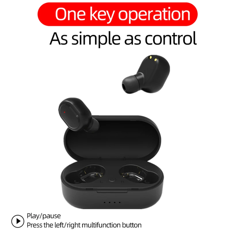 M1 Mini TWS Wireless Handsfree Bluetooth 5.0 Earphone In-Ear Sports Stereo Headsets Hifi Sound With Mic Charger Box | Электроника