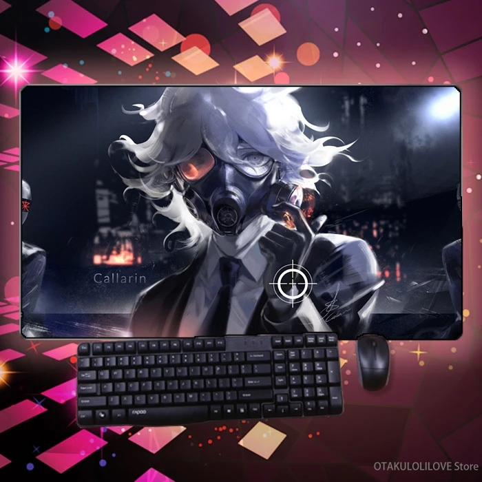 

Хит продаж; Аниме «Danganronpa Komaeda Nagito Naegi Макото коврик для мыши большие утепленные ПК Клавиатура ноутбука Настольный коврик игра в игры коврик ...
