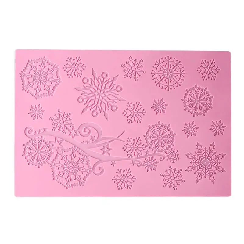 

Snowflake Lace Silicone Mat Mold Chocolate Cake Fondant Mould DIY Crafts Decoration Baking Tool