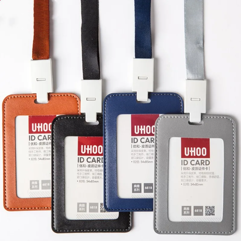 

Multi-Style ID Card Holder Strap Lanyard Office Desk Accessories Multiple Colour Men's Business Card Holder Office Supplies