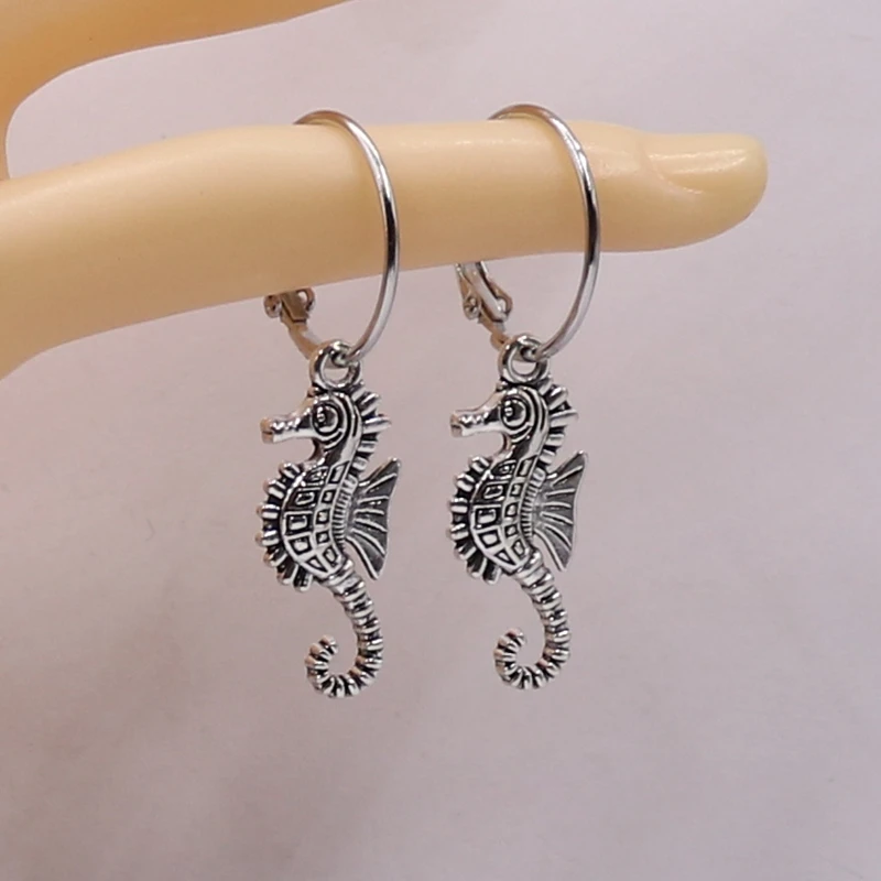 Серьги в виде морского конька серьги морской лошади изящные пляжные украшения