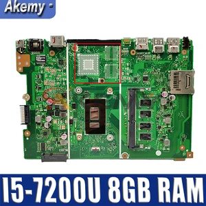 x441ua mainboard i5 7200u cpu 8gb ram for asus x441ua x441uv x441ub x441uq x441u a441u f441u laptop motherboard tested full ok free global shipping