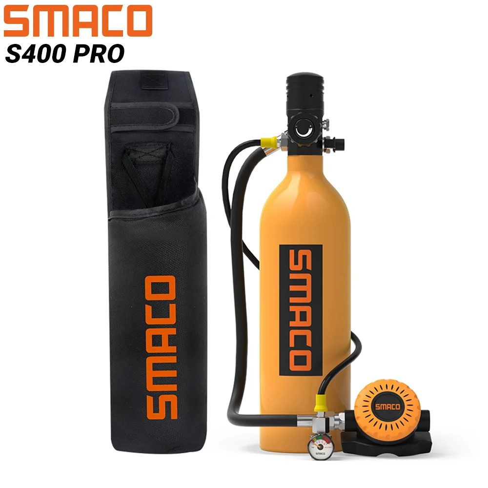 SMACO S400Pro 1 л мини оборудование для подводного плавания/резервуар кислородный бак