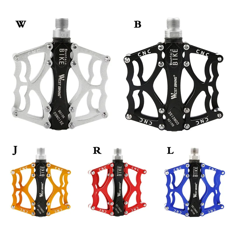 

Bicycle Pedal Aviation Aluminum Alloy Road Bike Pedals Bearing Wide Bicycle Pedal Road Bike Parts Ultralight For MTB W1