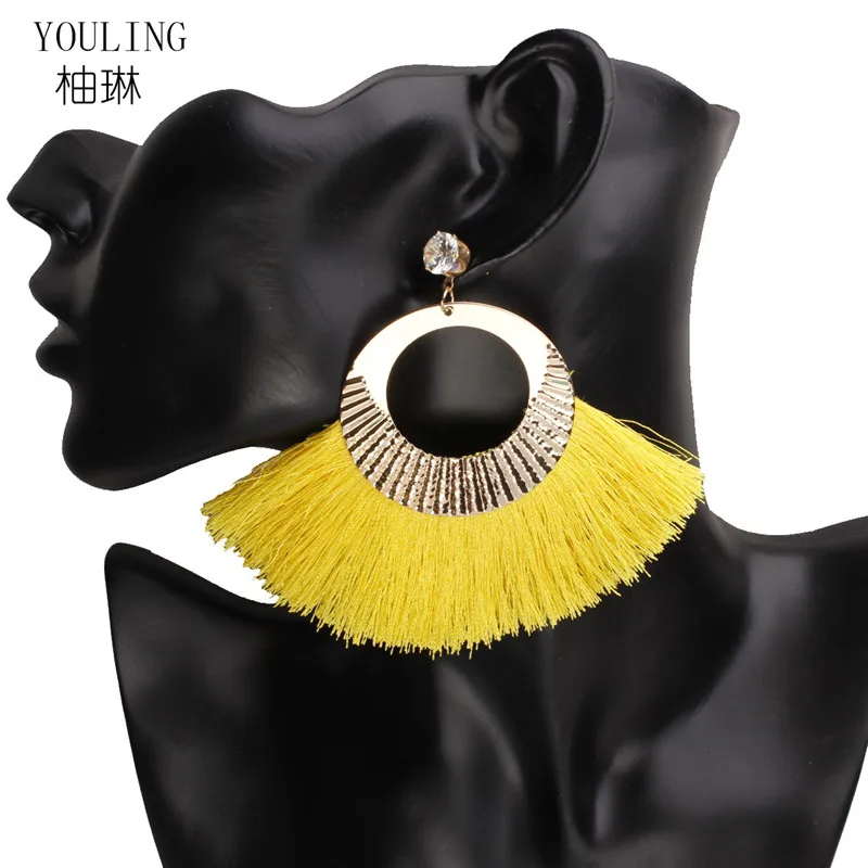 Женские богемные серьги-подвески YOULING длинные серьги ручной работы с бахромой 2020