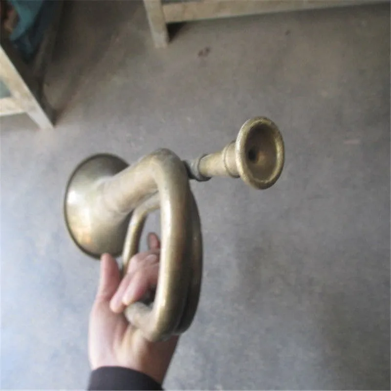 Китайский 12 73 дюймовый/Китайский Старый латунный воин заряжается вперед труба A