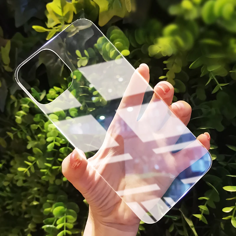 

Back Cover Protective Tempered Glass For iPhone 12 13 Pro Clear Protector Glass Film For iPhone 13 Pro Max Protector Glass Film
