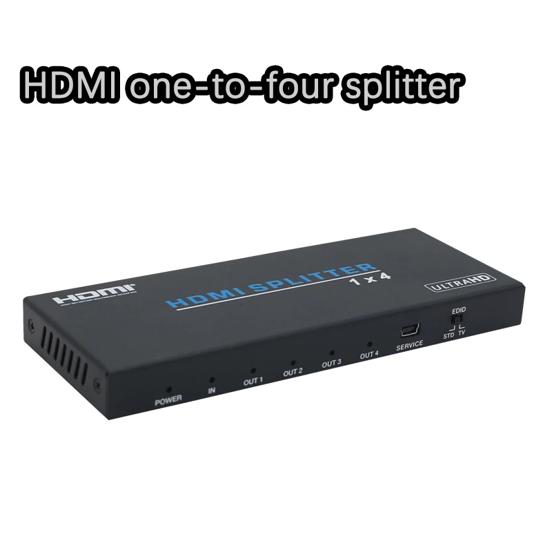 

HDMI сплиттер 1x4 адаптер 3D 4K 1080p/60 Гц 1 в 4 выхода переключатель преобразователь 4 порта outpu для HDTV DVD PS3Xbox HD 18 Гбит/с HDMI переключатель