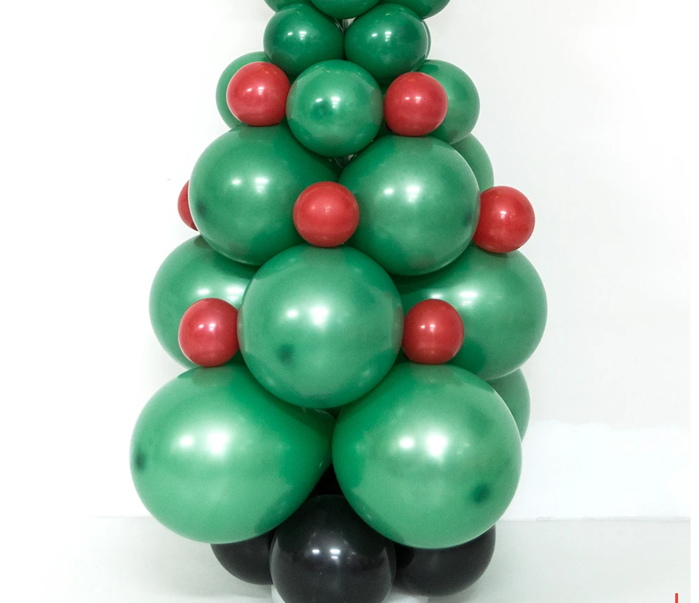 

72Pcs Merry Christmas Balloons Red Green White Xmas Tree Foil Balloons For Home School Kids Christmas Holiday Party Decorations
