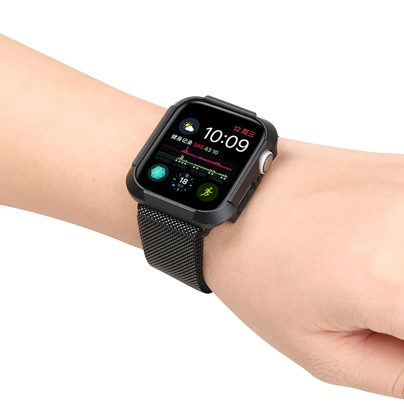 Жесткий противоударный чехол для apple watch 4 5 40 мм 44 мм Броня тонкий бампер для apple корпус для часов для Iwatch 5 4
