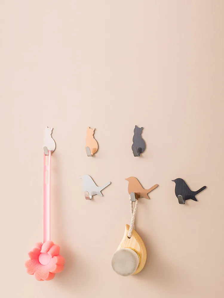 

Animal Metal Towel Hook Wall Organizer Adhesive Home Desk Decor Hanger Wall Key Holder Hanger Hat Racks Key Door Hanger Shelf