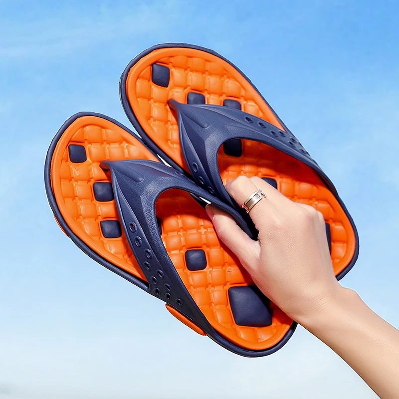

New 2021 Mens Flip Flops Sandals Massage Casual Men Shoes Slippers Summer Fashion Beach Flip Flops Platform Sandalias Chaussure