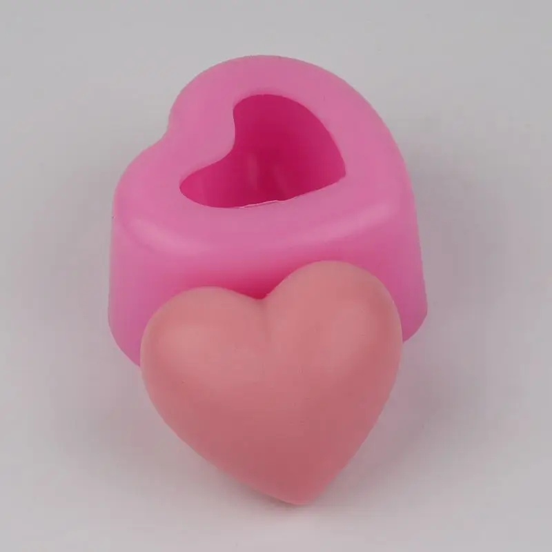 3D Love Heart Silicone Soap Mold Making Tools For DIY Fondant Cake Craft Candle Wax-Resin Handmade Wedding Party | Дом и сад