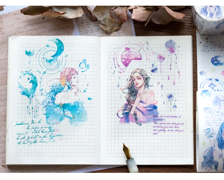 Mr paper 4 вида конструкций Time Dreamland креативные ручные рисования Специальные чернила васи ленты пули журнал Скрапбукинг деко Маскировочные ленты