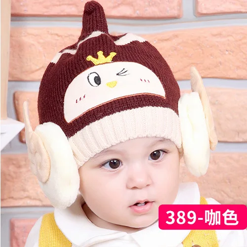 

W121 0-12 Month Baby Hat for Newborns Autumn and Winter Hats Girl's Beanies Boy's Cap Kids Earflap