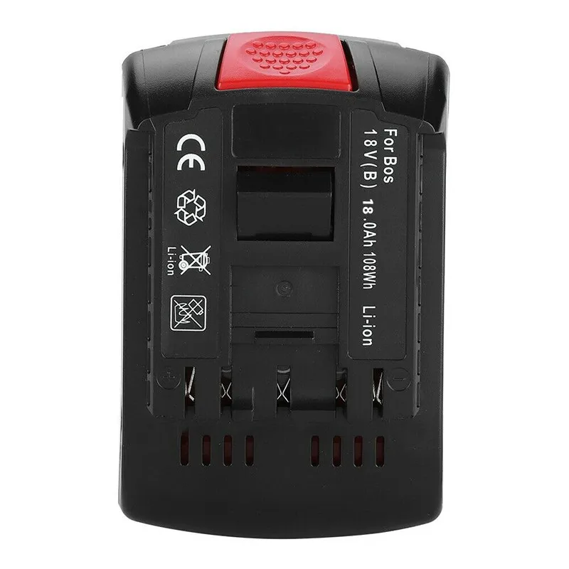 

18V 18000mAh Rechargeable For Bosch 18V Battery Backup 18.0Ah Portable Replacement BAT609 Indicator light+3A Battery Charger