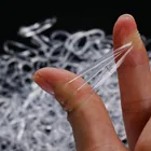 Резинка для волос Прозрачная силиконовая для девочек, 200 шт.