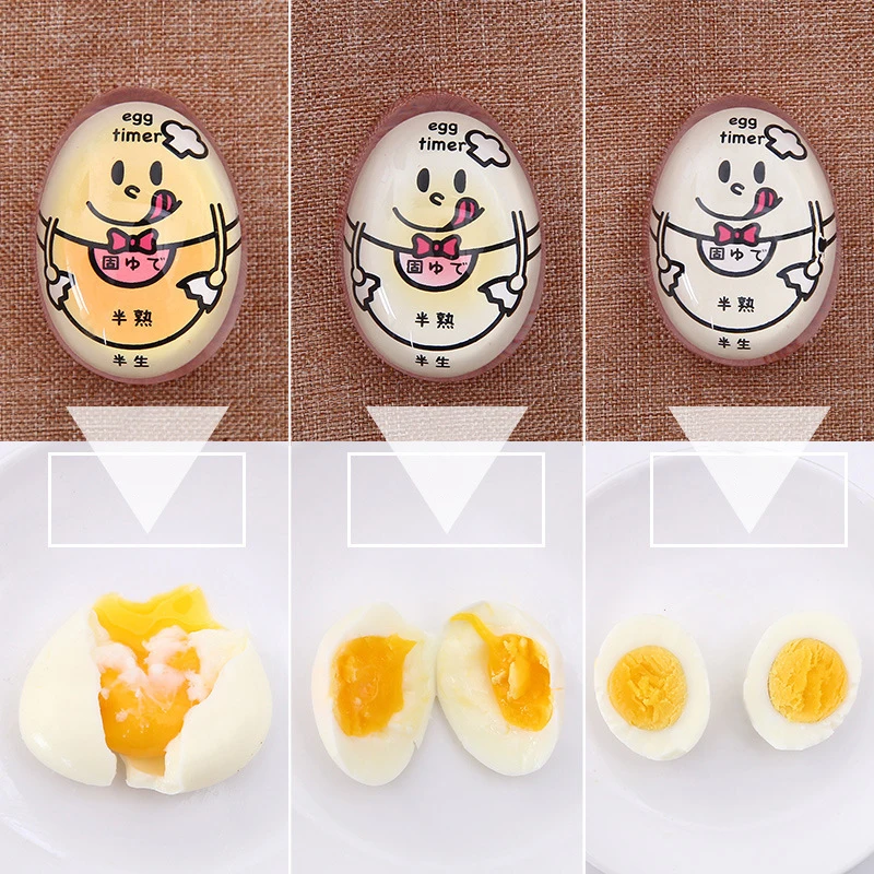 Яйцо Цвет таймер с изменяющимся 1 шт. красного цвета принтом Yummy Мягкие яйца