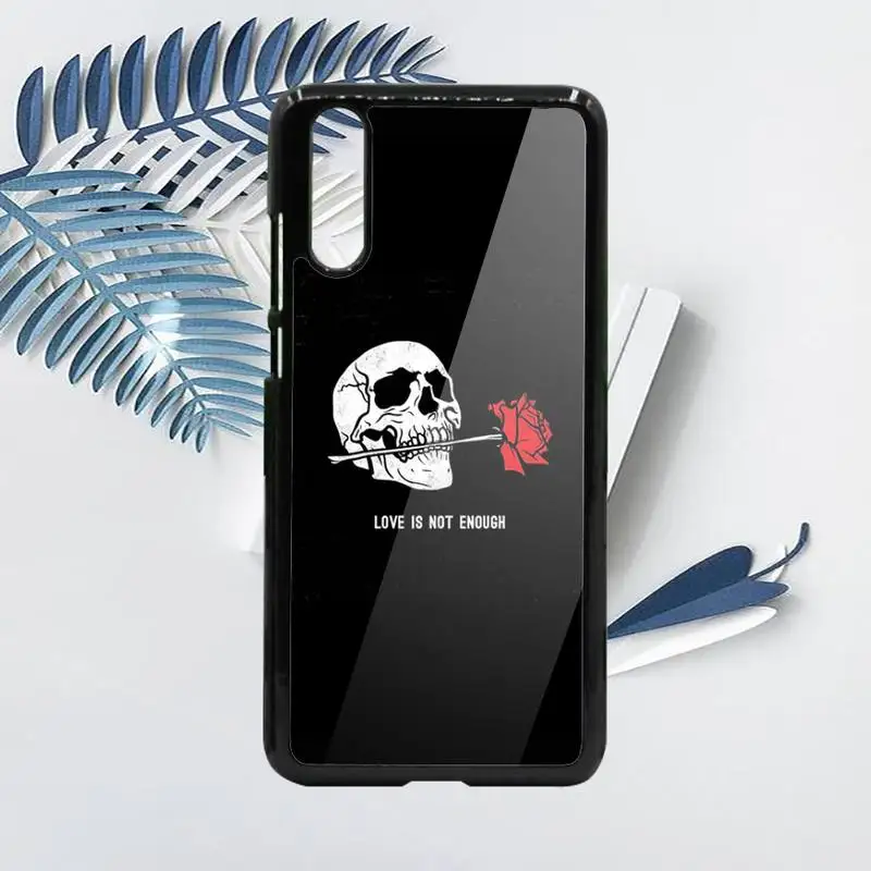 

Forever and a day rose flower skull Phone Case PC For Samsung galaxy S note 8 9 20 10 e lite2019 plus pro ultra