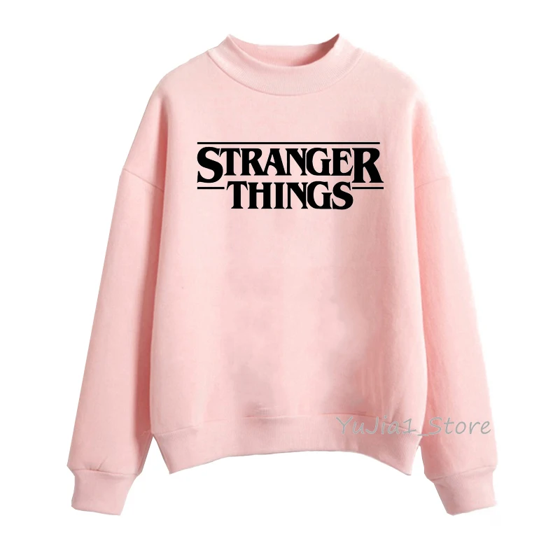 Sudadera mujer очень странные дела 3 кофты осенне-зимняя одежда для женщин, бархатистые худи для девочек-розовый цвет, раздел-толстовки и harajuku kawaii пуловер