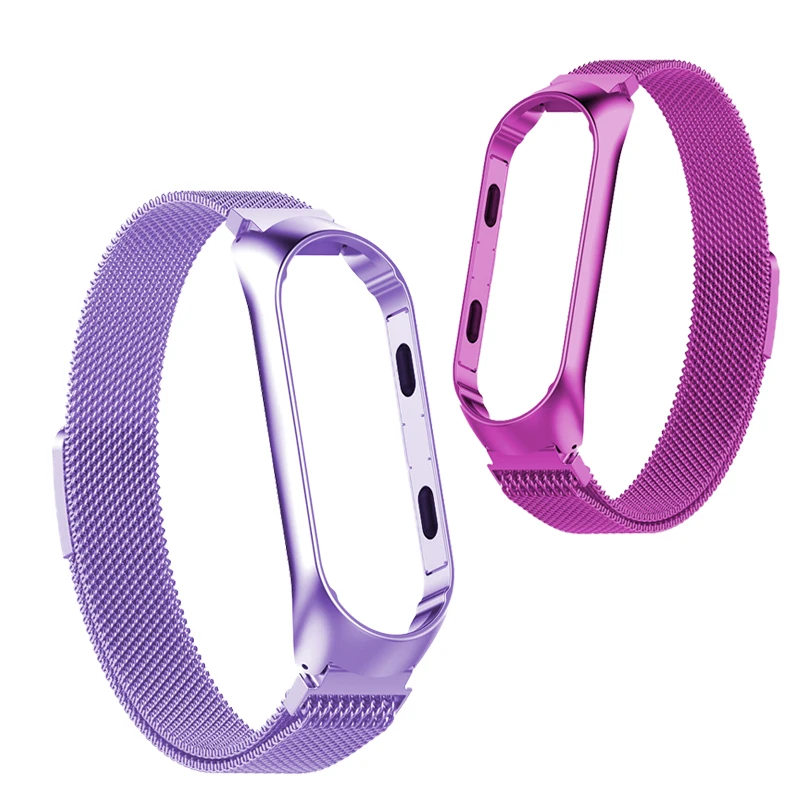 Браслет mi Band 3 4 Металлический Безвинтовой стальной ремешок для Xiaomi mi Band 2 браслет mi band 3 браслеты Pulseira mi band 4 ремешок на запястье