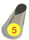 5 Лидер продаж, 1 шт. платье кремового цвета; декорирование трубка сопла насадки для выпечки из нержавеющей стали печенье кондитерский мешок насадки для украшения выпечки 70 - Цвет: 5