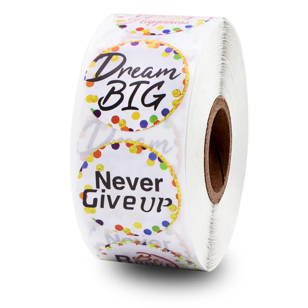 

500pcs Reward Stickers Encouragement Sticker Roll for Kids Cute Motivational Stickers for Students Teachers Supplies Stationery