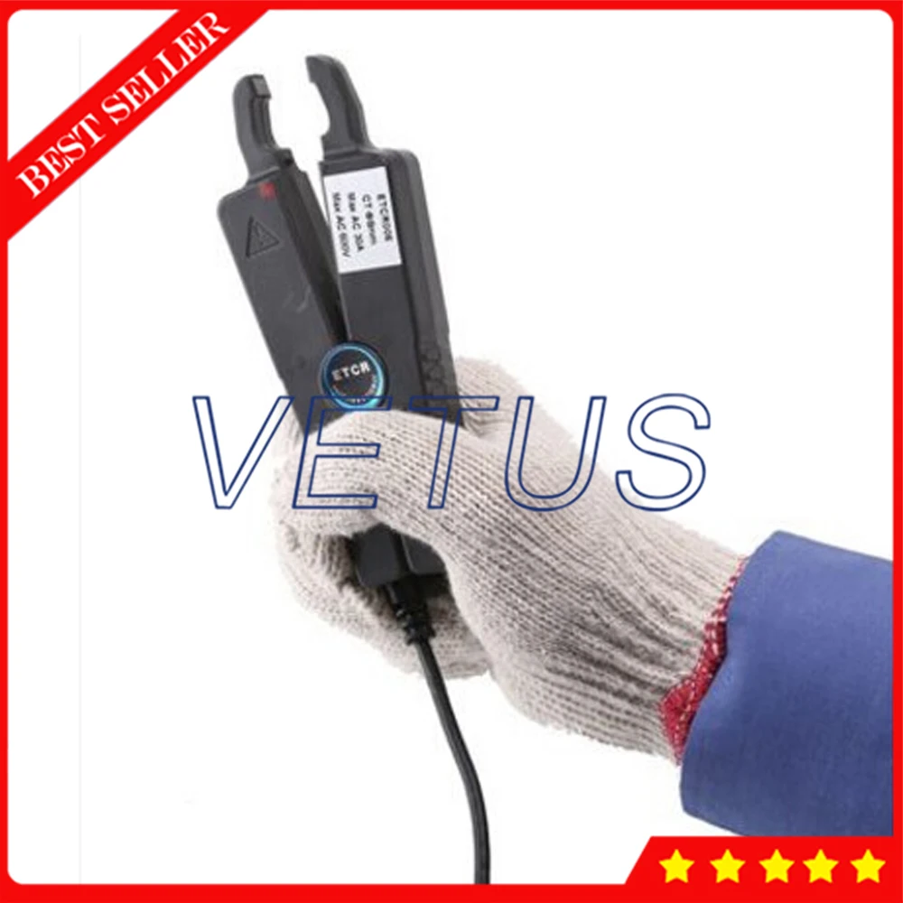 ETCR008 зажим острые плоскогубцы датчик утечки тока для измерения переменного фаза