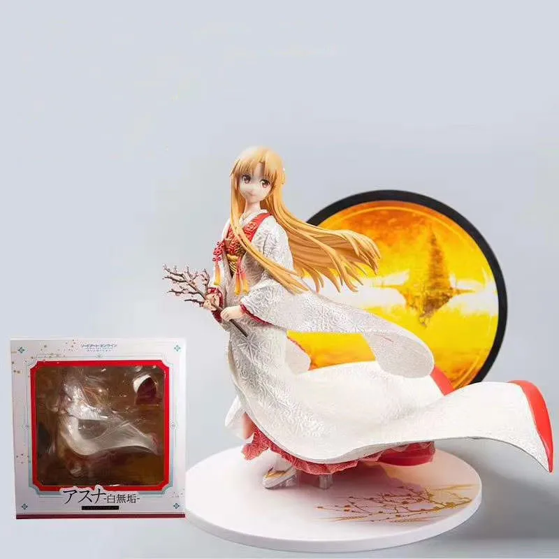 

Anime Sword Art Online Ausna Shiromuku Action Figure Model Toys PVC Anime Toy Model Doll Collection for Adults Gift