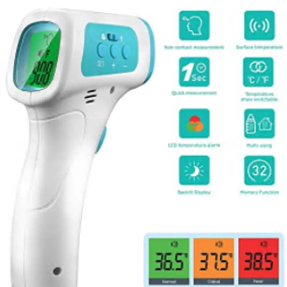 

2020 Non-contact Infrared IR Thermomete Green Backlight LCD Baby Adult Forehead Termometro Infrarojo Digital Termometr