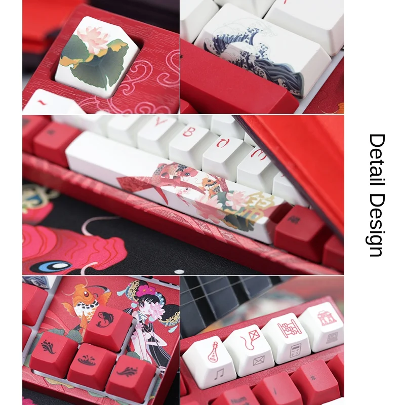 Varmilo Miya Pro 68 Koi 68key Mechanical Keyboard Cherry MX Switch Game Office Keyboard No LED