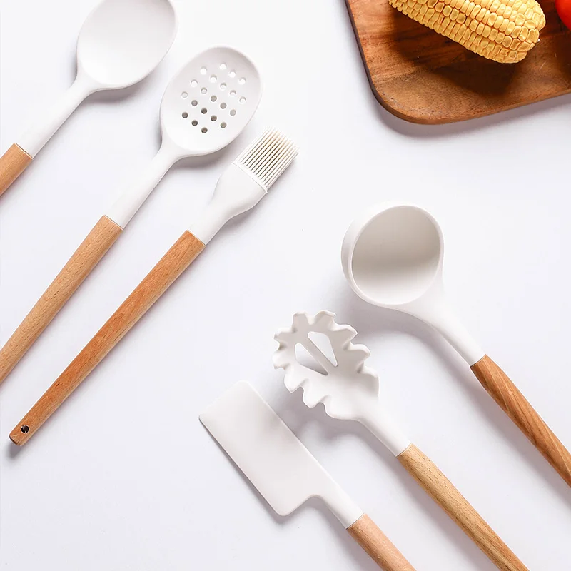 11 шт. силиконовые кухонные принадлежности антипригарные лопатки лопата с