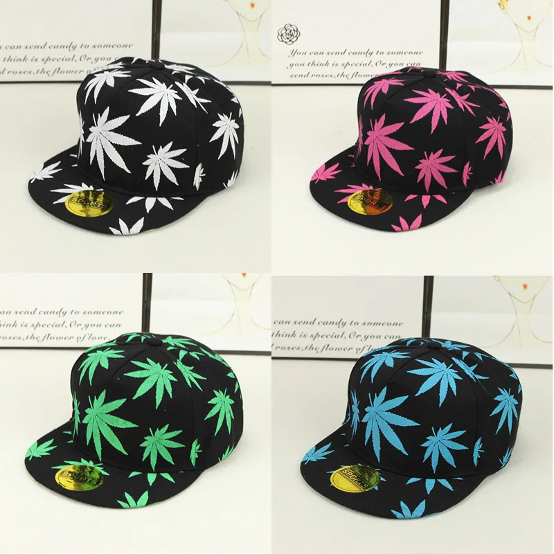 Новая мода вышивка лист белая кепка сорняки Snapback Головные уборы для мужчин и женщин хлопок хип-хоп облегающая Бейсболка подарок на день рождения