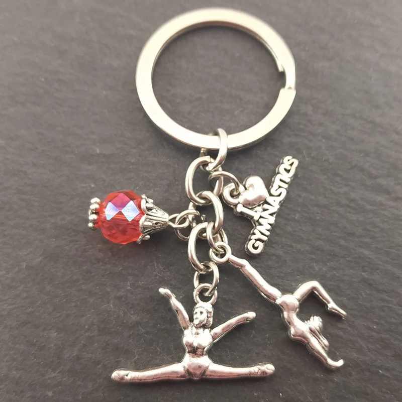 1 шт. Женский гимнастический брелок с кулоном в виде сердца | Украшения и