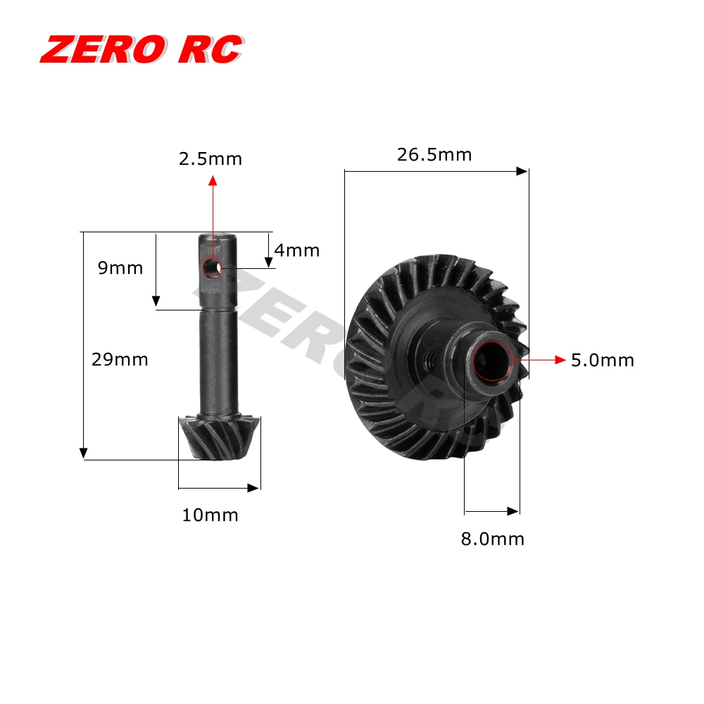 Комплект сверхмощных спиральных конических зубчатых передач 10T 27T для автомобиля