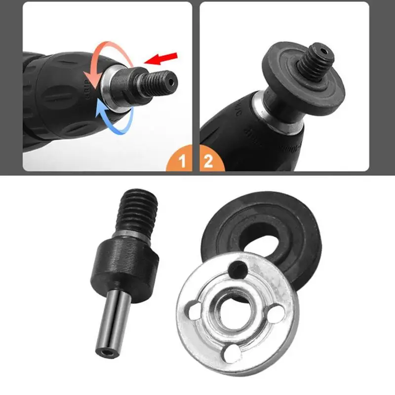 

6mm Cutting Disc Connecting Rod Polishing Wheel Adapter Drill Angle Grinder Connecting Electric Electric Drill G2I8